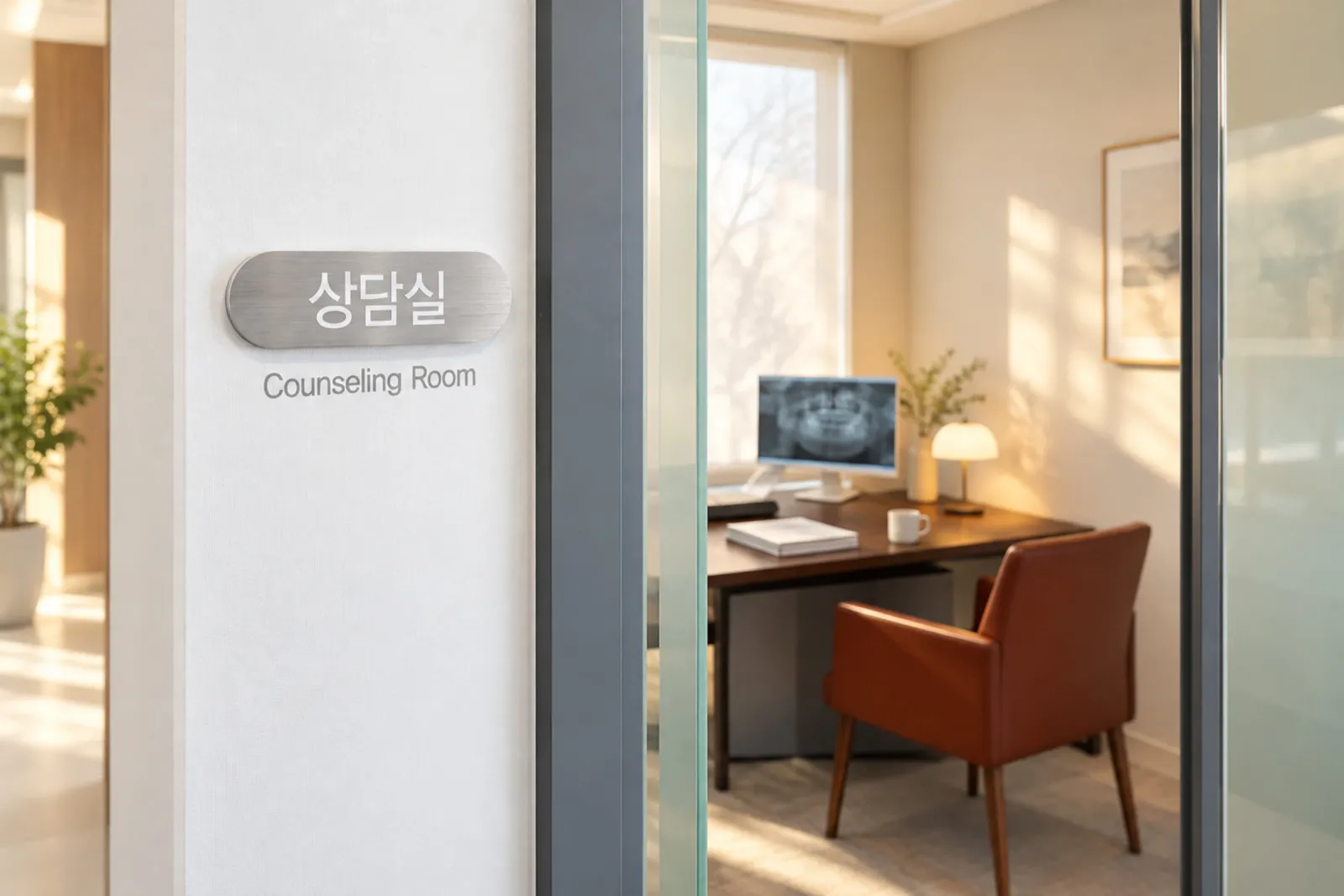 더이로운치과 상담실과 상담 공간